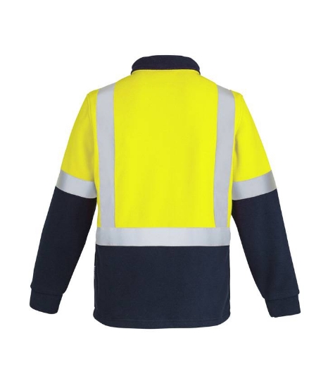 Picture of Syzmik, Mens Hi Vis Fleece Jumper - Shoulder Taped